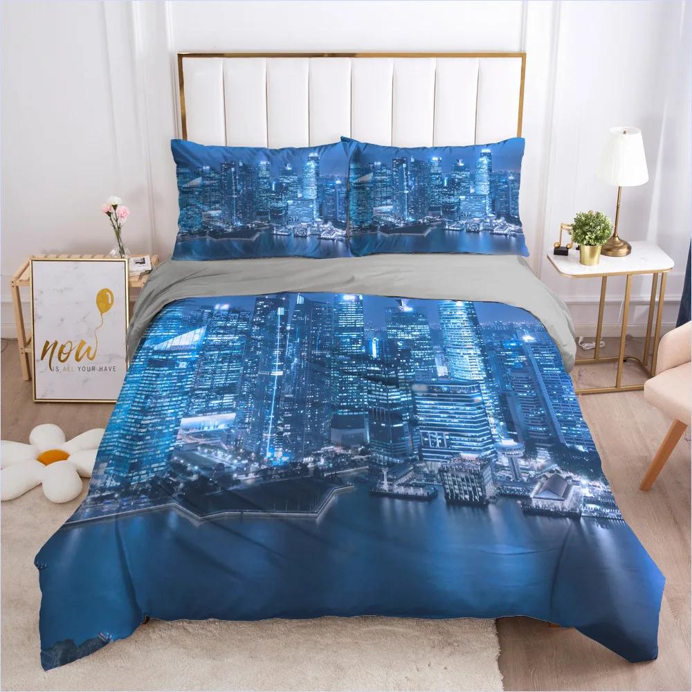 Natural Scenery Art Duvet Cover Set King/Queen Size Desert Landscape Soft Bedding Set for Teens Adults Polyester Quilt Cover