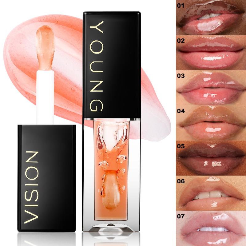 YOUNG VISION 7 Farben Mirror Lip Oil Set Dodo Lip Liquid Lippenstift Feuchtigkeitsspendende Feuchtigkeit Lip Repair Farbe