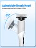 Multi-functional Wireless Electric Cleaning Brush with Rotating Telescopic Handle and Digital Display