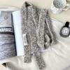 Y2K Long Narrow Scarves Soft Plush Knitted Scarves Fashion Spicy Girl Scarf  Outdoor