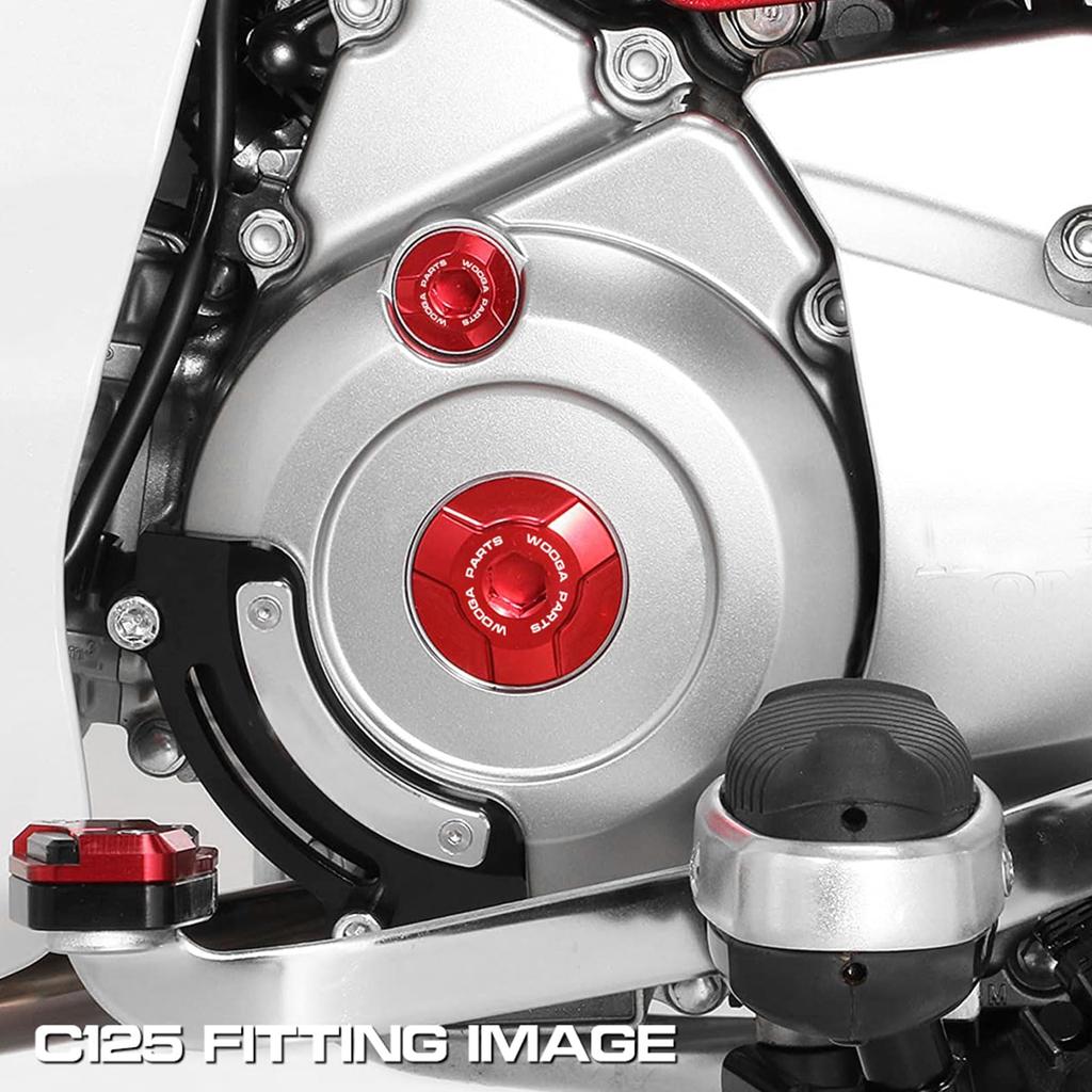 WOOGA Aluminum Motorcycle Engine Oil Plug Screw Cover Applicable Vehicles
