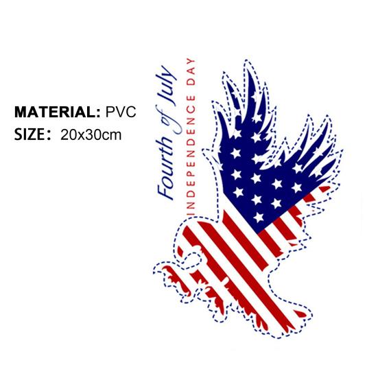 Car Decor Sticker Eye-catching Good Visual Effect Removable American Eagle Vinyl
