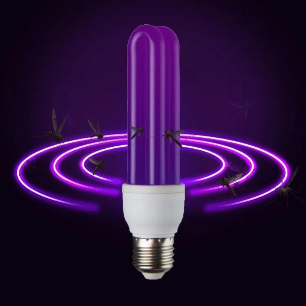 Violet Light Purple Light UV Light Bulb AC220V Black 220V Black Light CFL Bulb Low Energy Pest Killing Light Farm