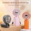 Tragbarer Nackenventilator, 3 Geschwindigkeiten, faltbarer Handventilator, USB-wiederaufladbarer kleiner persönlicher Ventilator für Outdoor-Reisen, Schreibtisch-Kühlventilator für Homeoffice