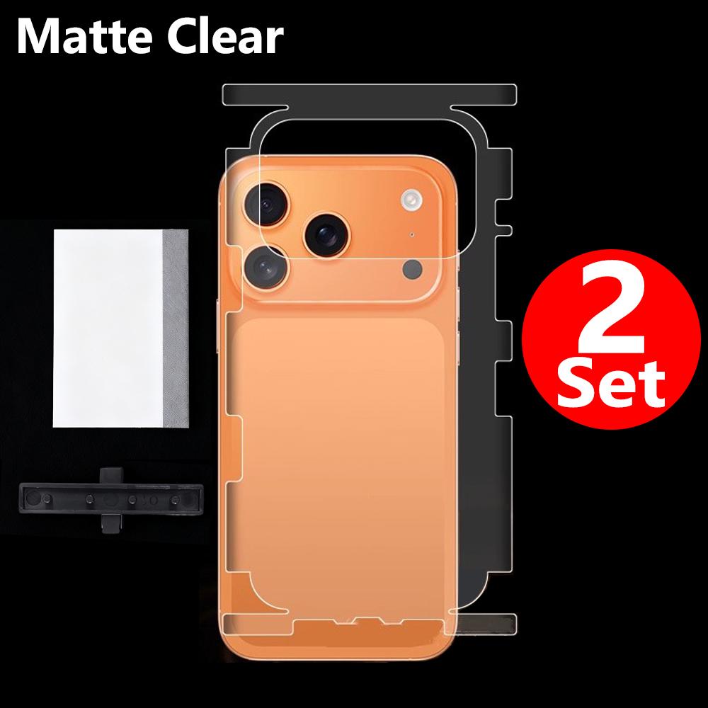 Weiche TPU-Bildschirmschutzfolien Rückseitenfolien für IPhone 17 Pro Max 17Air 17Pro Seitenrahmen+Rückseiten-Schutzaufkleber Rand Hydrogel-Folie