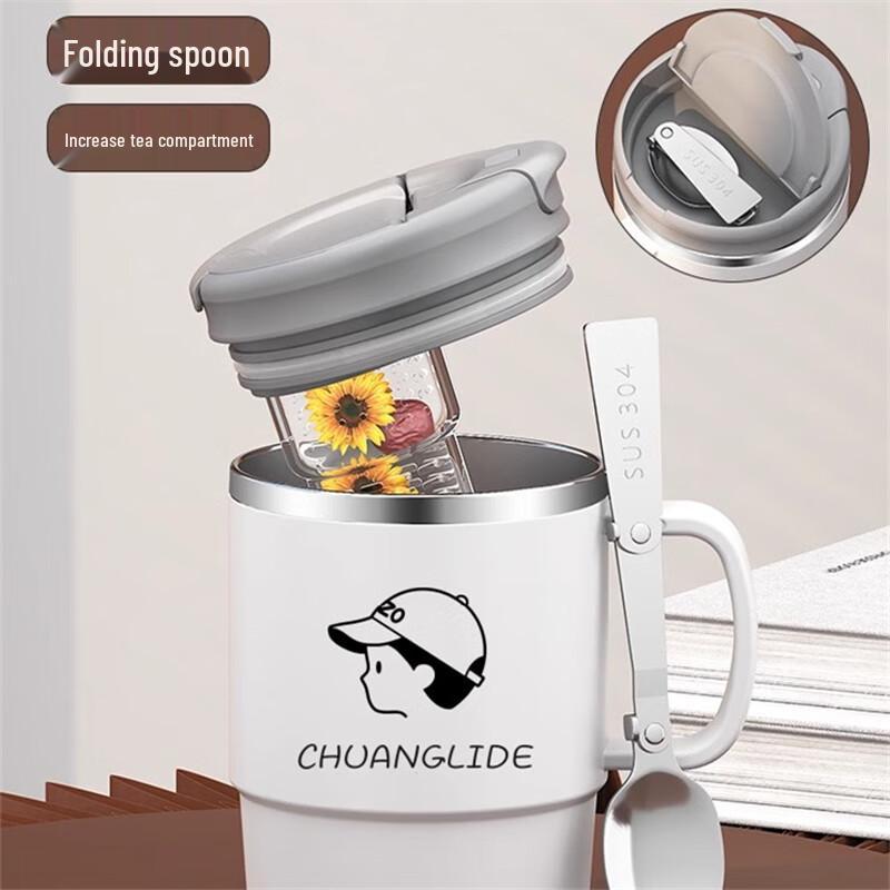 Taozhi Stainless Steel Office Coffee Mug with Lid