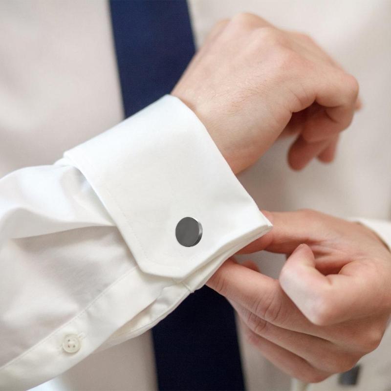 Round Cufflinks For Men Wedding Birthday Banquet Proms Business Meeting Shirts Cufflinks Shirt Suit Cuffs Fasteners Clip