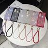 Anwendbar für Samsung ZFold5 Handyhülle Luxus Strassstein Lanyard zfold4 links und rechts faltbar All-Inclusive Anti-Drop Schutzhülle