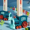 Domino Train for Kid Automatic Electric Laying Car Colorful Dominoes Set Educational Toys Blocks Birthday Gifts Boy Girls Child