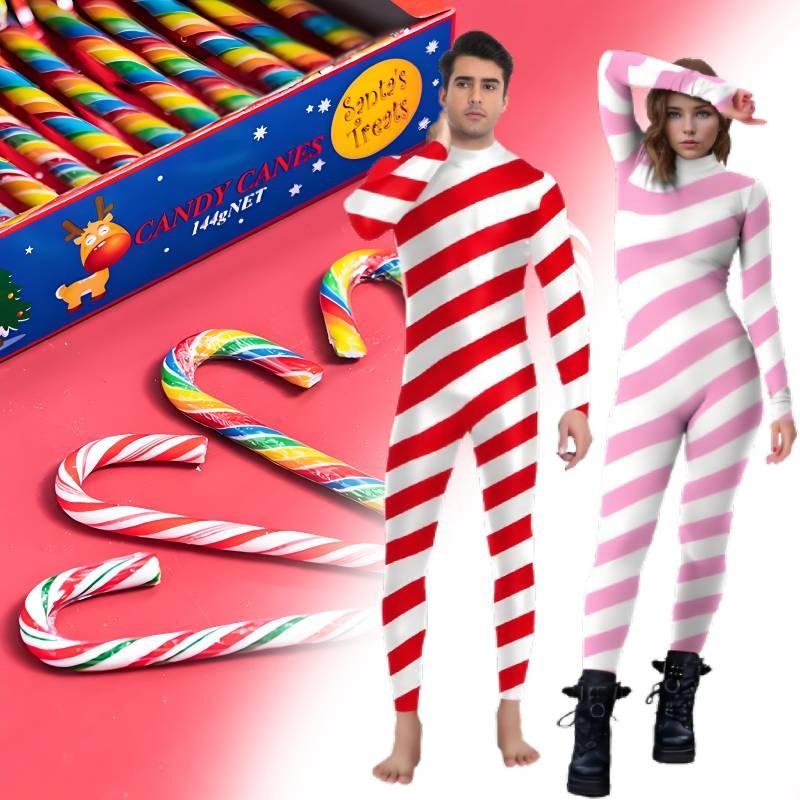 Jumpsuit Xmas Adult Catsuit Fancy Dress Up Christmas Costume Bodysuit Cosplay