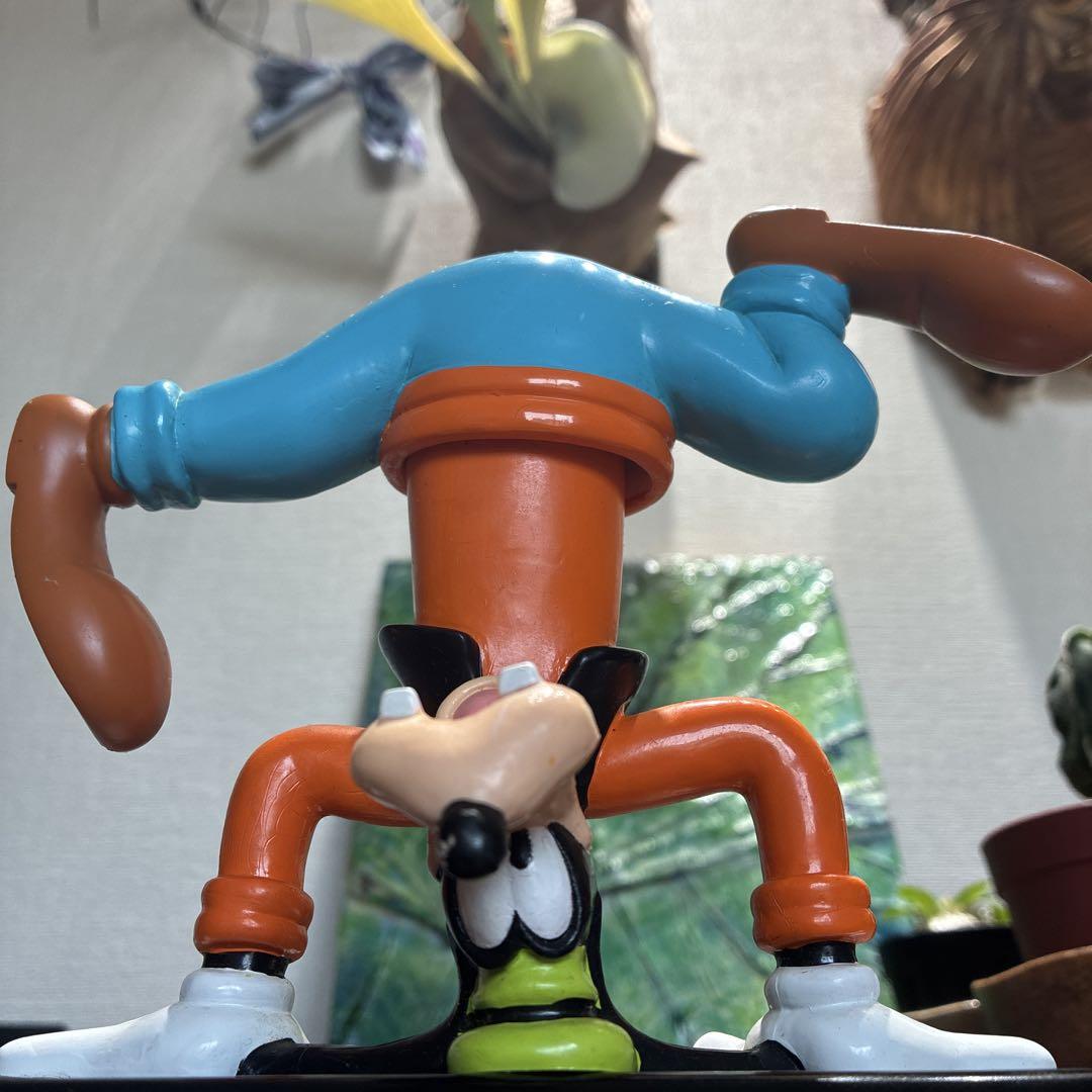 

[USED] Goofy Handstand Figure, 1990s Applause Double-Headed Figure, Retro