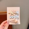Summer Ocean Starfish Shell Hairpin Cute Children'S Hairpin Duck Beak Clip Pearl Hair Accessories Headgear Clip Girl