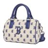 MLB Polyester Letter Bag, Portable Crossbody Bag, Shoulder Bag Women's Blue Gray 3ABWS013N-43BGL