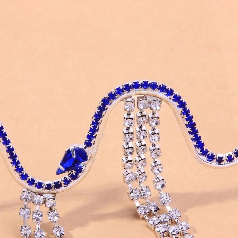 Mehrschichtiger Dekorationsschmuck für Frauen mit Strass, Retro-Kristall, Metall, Brillengestell, modisch, Party 2023