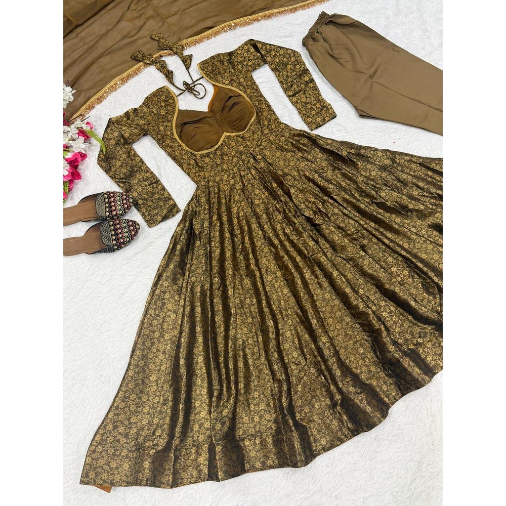 Anarkali Salwar Kameez Indisch Pakistanisch Party Hochzeit Tragen Gown Anzug Kleid