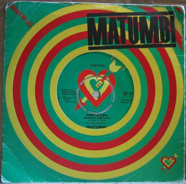 7inch Record MATUMBI - Point Of View (Squeeze A Little Lov RIC101 Matumbi Records 1979 UK Reggae, Ska & Dub Used
