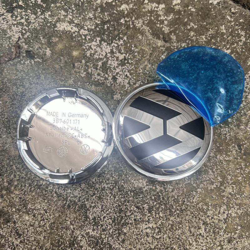 4pcs 65mm Car Wheel Center Hub Cap for VW Wolfsburg Edition Golf GTI R Logo Badge Hubcaps OEM 3B7601171