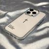 Simple Clear Jesus Cross Phone Case For IPhone 17 16 15 14 13 12 11 Pro Max Air Plus Transparent Back Protective Cover Funda