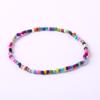 Bracelet de perles de verre, 1 pièce, style Boho, Bracelet de cheville en perles colorées