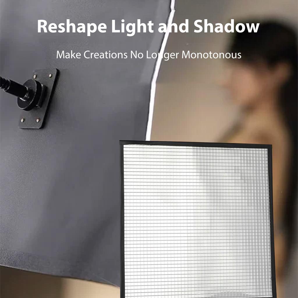 Reflector de 9,4 x 9,4 pulgadas Moldeador de luz flexible Flujos ópticos múltiples Reflector de luz de espejo múltiple