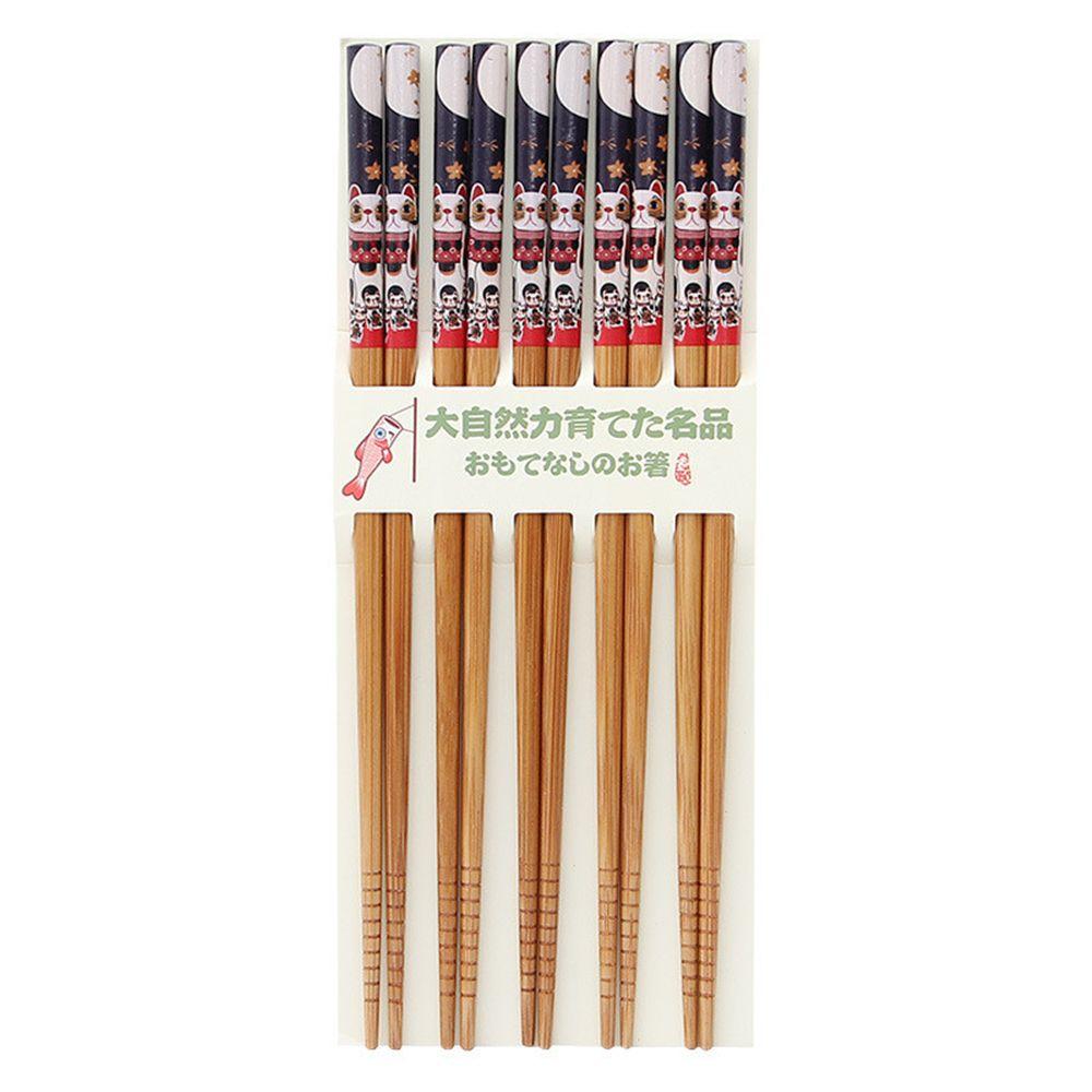 Public Chopsticks Tableware Non-slip Family Suit Wooden Bamboo Chopsticks Chopsticks Mildew Proof