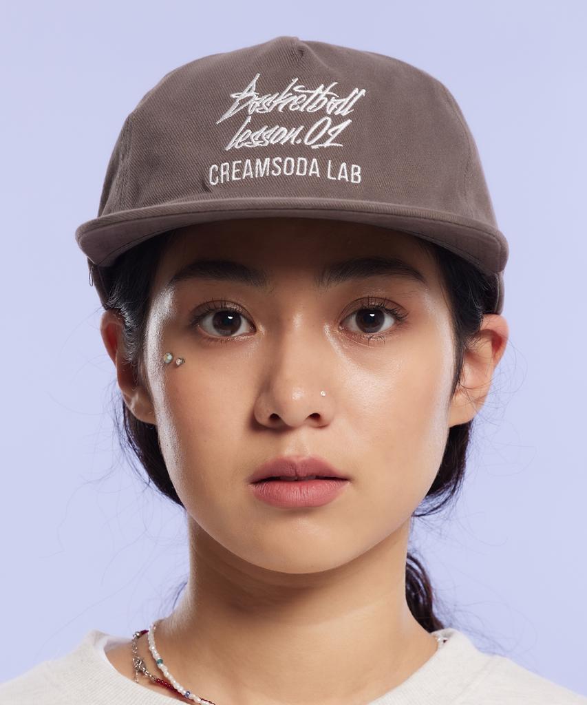 CREAM SODA LAB Quarter Ball Cap Gray White
