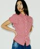 NYXX Check Blouse Red