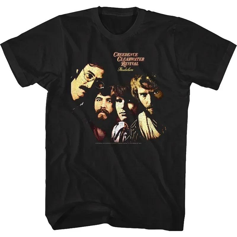 2026 T-shirt Oversize a Maniche Corte Creedence Clearwater Revival per Motociclisti Divertente Maglietta Uomo Donna Cotone Streetwear Top Maglietta Abbigliamento