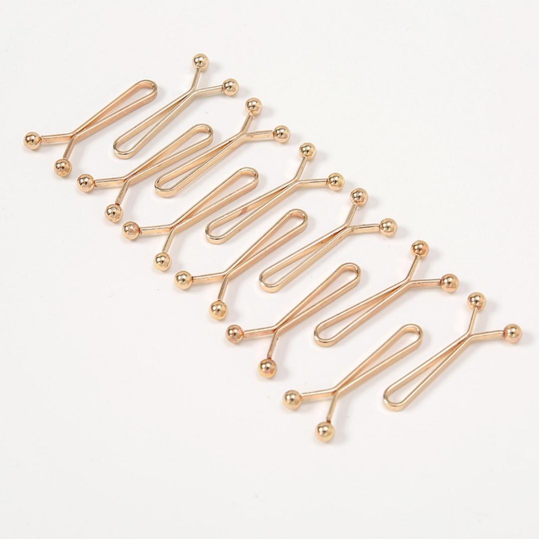 

12Pcs/Bag Solid Color Hijab Scarf Pins - U-Shaped Brooch Clips For Women, Fashion Decorative Accessories