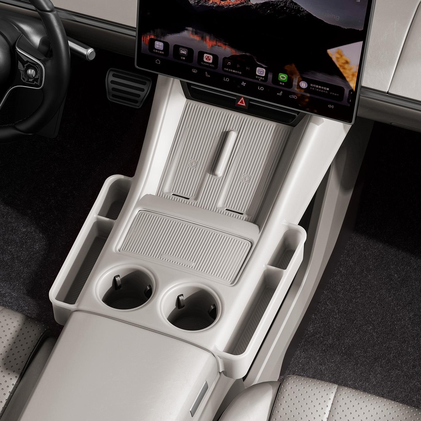 Wireless Charger Silicone Pad for 26 Zhiji R7 Models - Non-slip Center Console Interior Modifier
