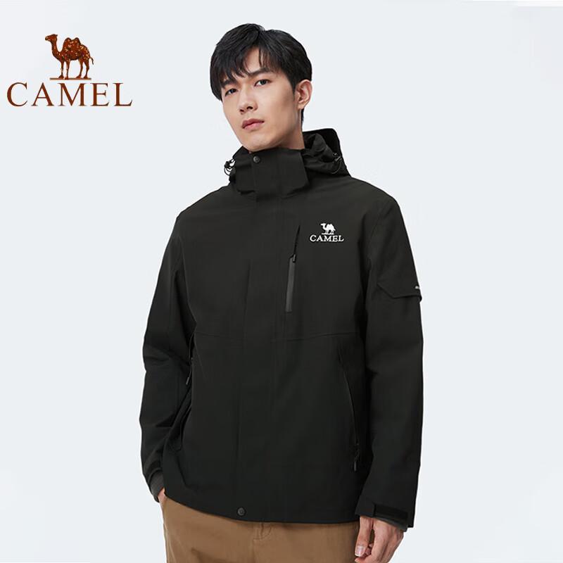 CAMEL Men s 3-in-1 Outdoor Fleece-Lined Jacket S