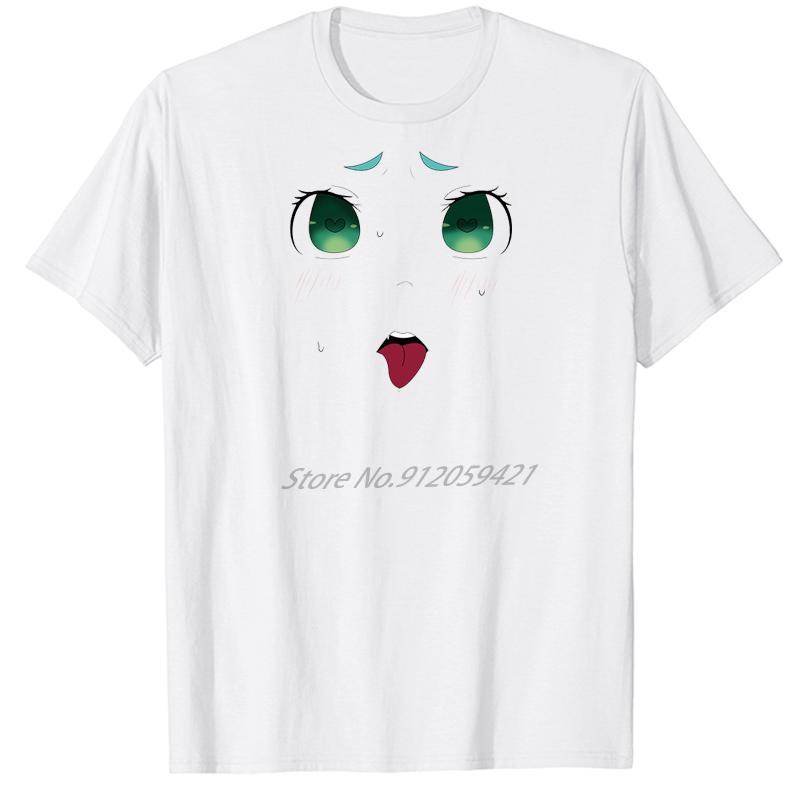 Harajuku Graphic Tshirt Anime Unisexga Face Design Cute Big Size Short Sleeve Summer Fashion Cotton Top For Casual Wear