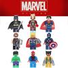 Marvel Superhero Series Building Blocks Abs Plastic Toy Figures Set Of 9 4.5cm Height