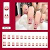 24Pcs French Tip Extra Long Ballerina Press On Nails Detachable Artificial Fake Nails Wearable Nail Art Tips