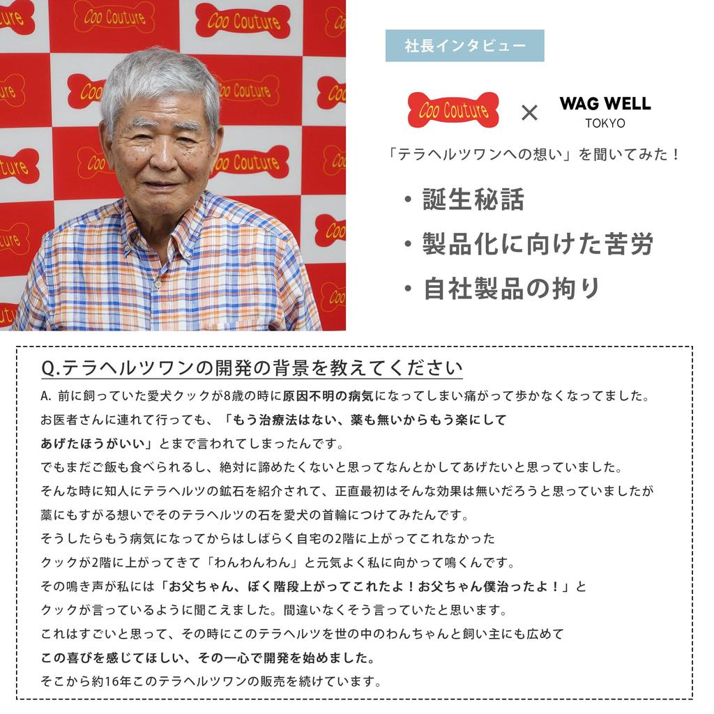 WAG WELL TOKYO x Terahertz One Dog Recovery Tank Top, Organic Cotton, Gray, Medium, Cool