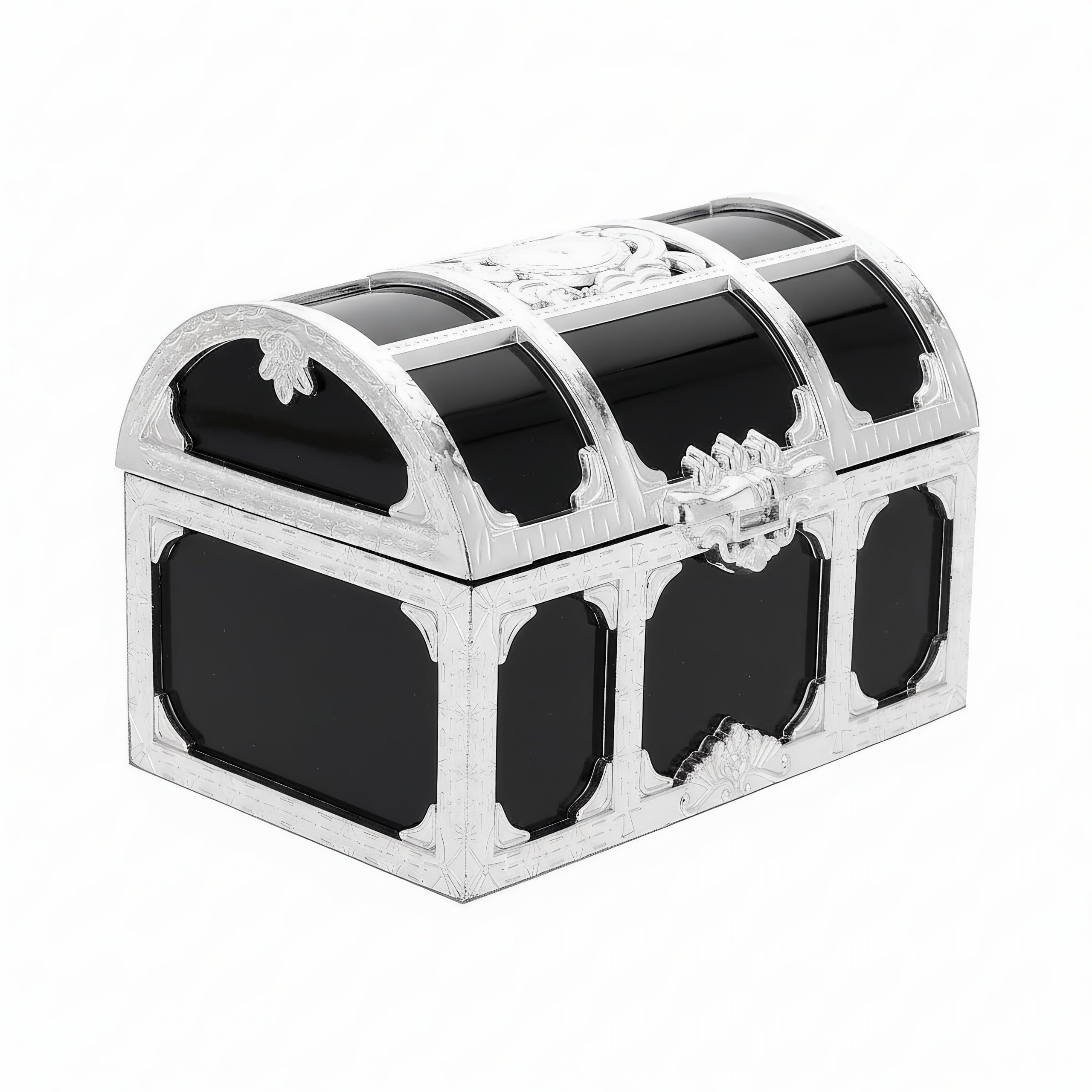 TOYMYTOY Пиратский Сундук с Сокровищами, Набор из 6 Шкатулок для Мелочей, Пластиковый Сундук с Сокровищами, Шкатулка для Хранения Украшений, Аксессуары, Винтажный Декор, Украшение