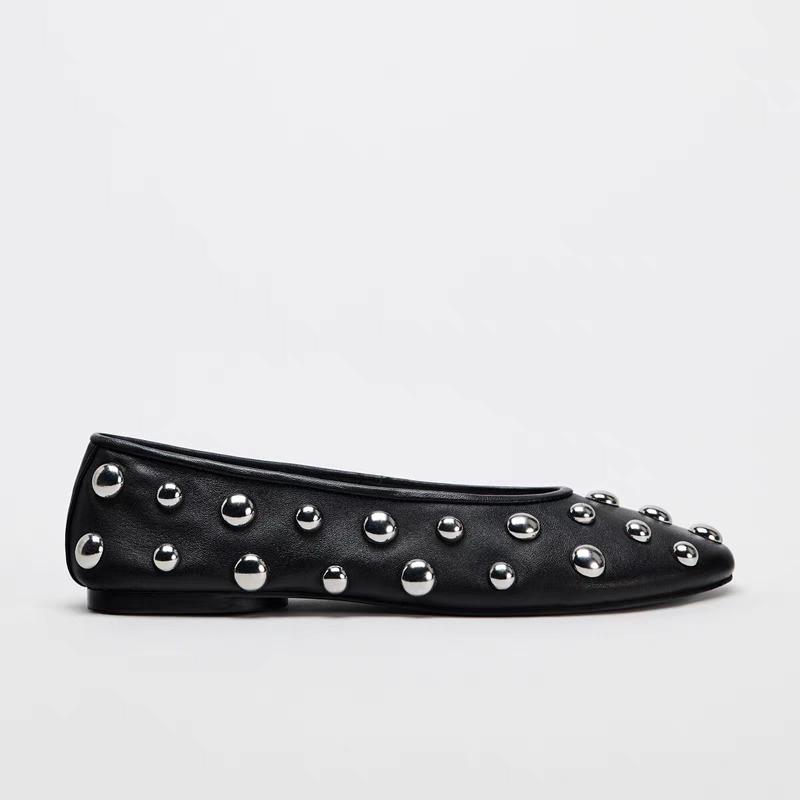 Damen Frühling Echte Leder Loafer Flache Casual Ballerinas Bequeme Gehen Kleider Schuhe Trendige Alltagsschuhe