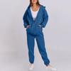 Korean Style Women's Hooded Fleece Sweatshirt - Autumn/Winter Casual Loose Top Coat Hoodie Set