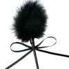 Feather Teaser Faux Leather Paddle 2-in-1 BDSM Sensation Tool for Couples' Roleplay Soft Turkey Feathers Firm Dual Sided Slapper