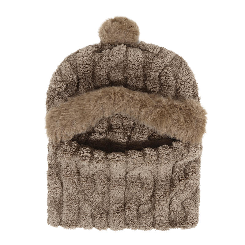 

Зимний вязаный шарф-снуд для женщин, модный, ветрозащитный, для велоспорта, цельный, шапка-бини, шарф для шеи, лыжные шапки для снега One Size