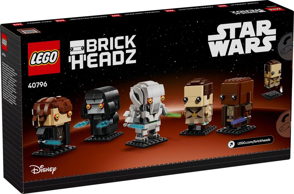 LEGO BrickHeadz LEGO Star Wars La Vendetta dei Sith Eroi e Cattivi 40796