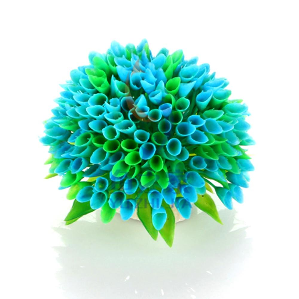 

1 Pcs High Quality Plastic Grass Aquarium Plants Ornament Decor 6 Colors Water Grass for Fish Tank Aquarium Ornament Decor M морская волна