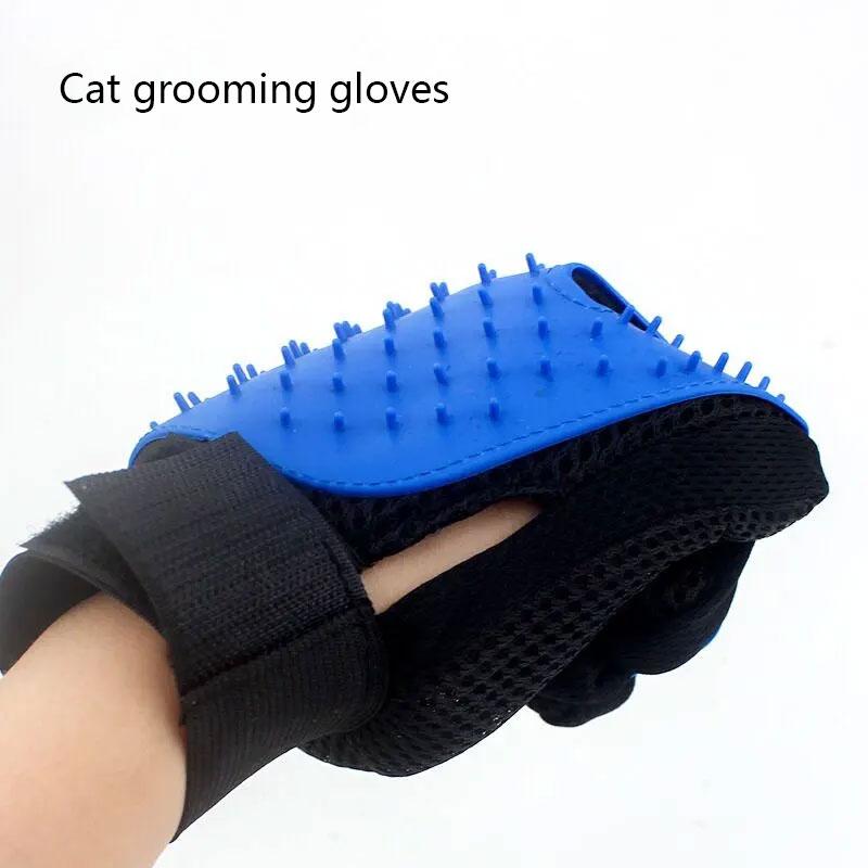 Upgrade Efficient Pet Hair Remover Gloves Gentle Shedding Brushes for Dogs, Cats & Horses with Long and Short Hair Pet Grooming