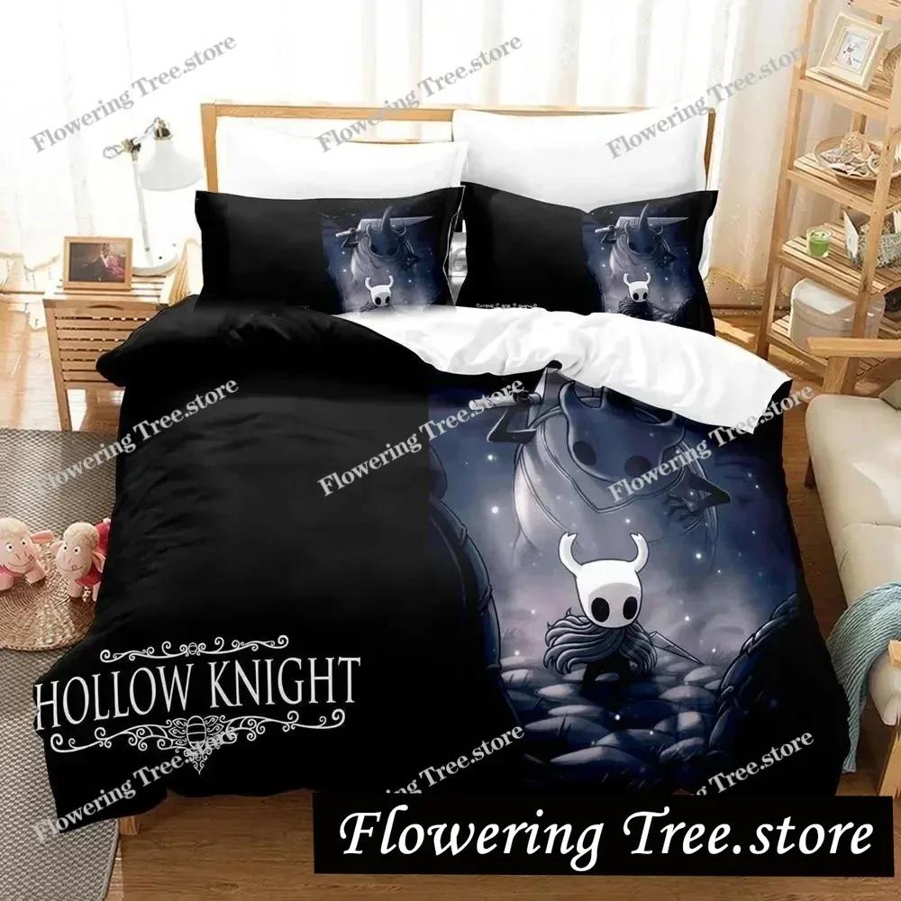 3D Print Hollow Knight Game Bedding Set Duvet Cover Bed Set Quilt Cover Pillowcase Comforter King Queen Size Boys Adult Bedding0
