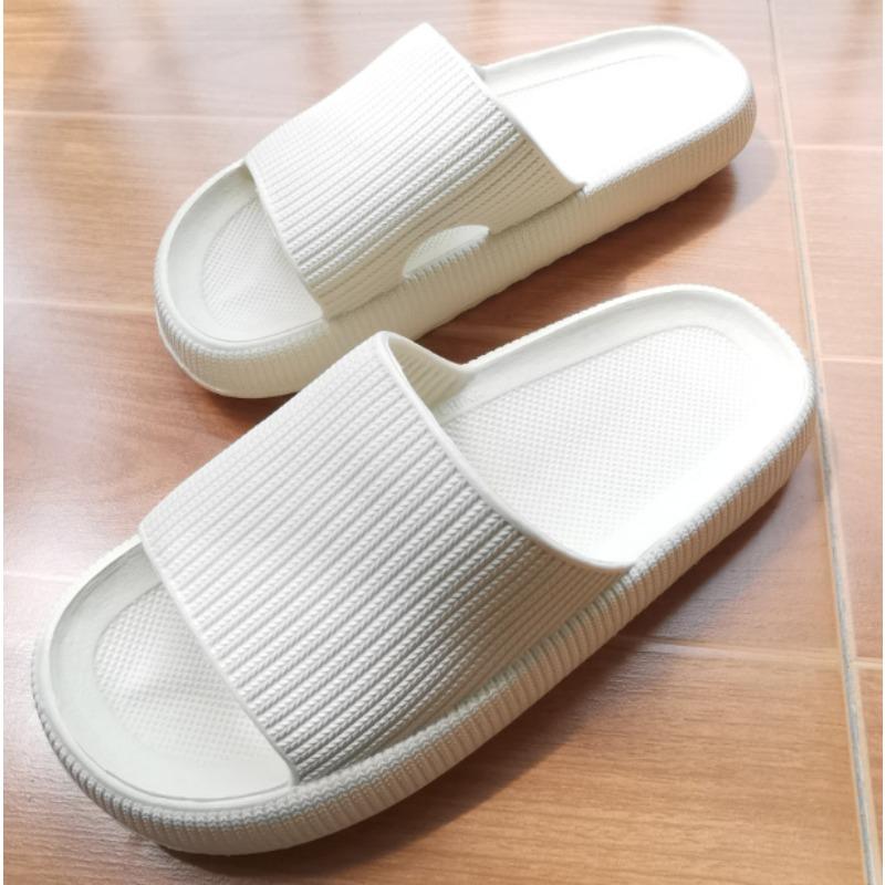 Men's new thick-soled slippers women's summer indoor pink bathroom couple cool slippers men's height increase
