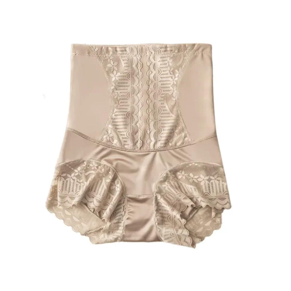 

High Waist Seamless Shapewear Control Panties for Women Postpartum Slimming Briefs Everyday Wear Lace Design Body Shapers Women XL