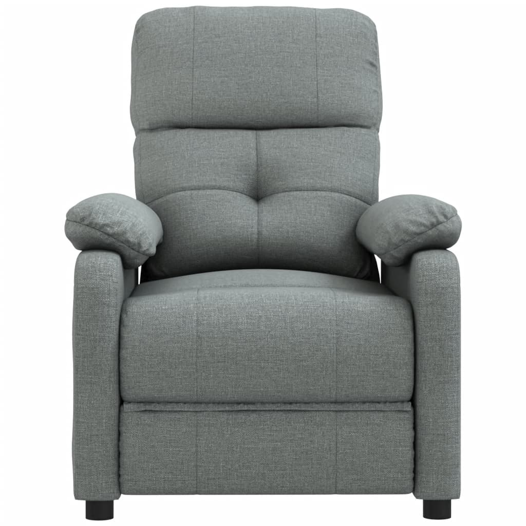 Vidaxl Armchair With Massage, Dark Gray, Fabric