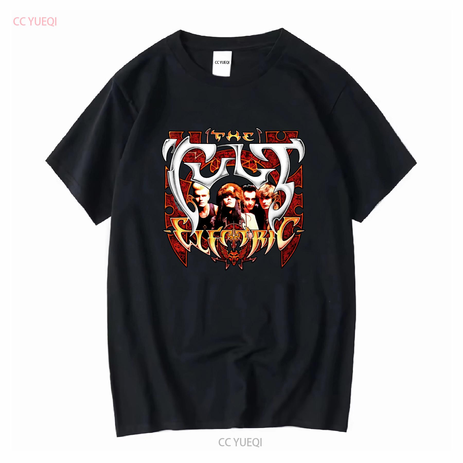 

The Cult Group Electric Black T Shirt OFFICIAL vintage Washed homme Versatile Comfortable Soft Breathable fashion Casual Unisex 4XL