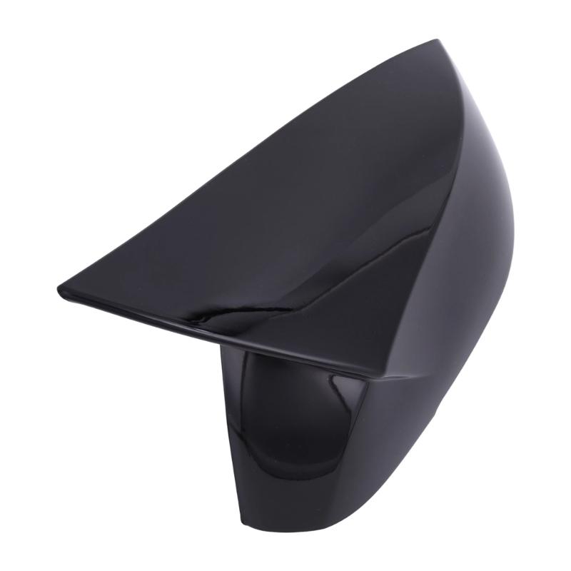 Side Mirror Housing Covers, Molded ABS Pair with Clearance Around Integrated Turn Signals After Adhesive Installation