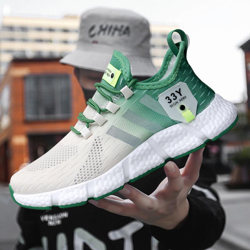 

Unisex Lightweight Mesh Fly-Knit Sneakers - Breathable Casual Summer Running Shoes 38